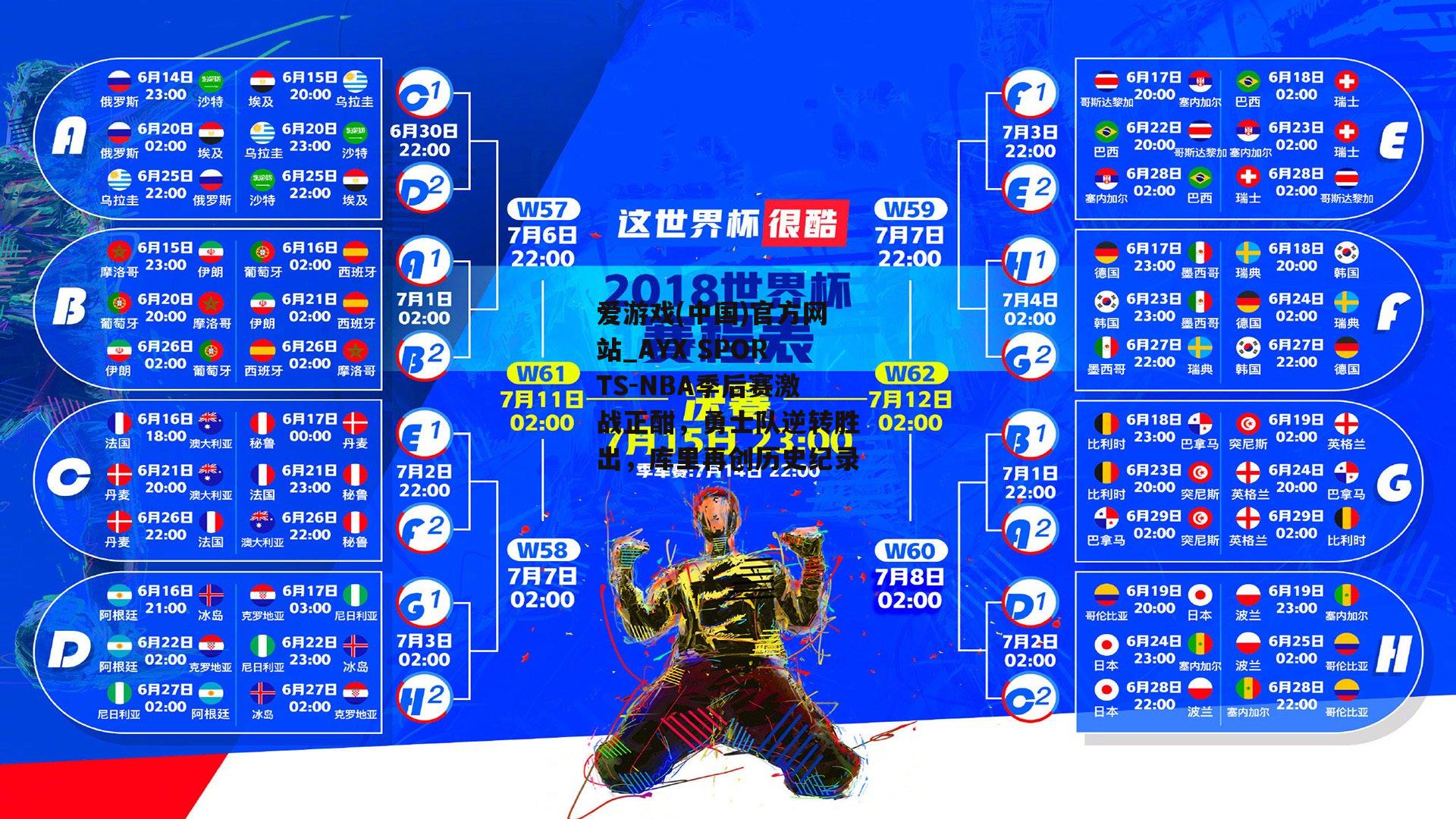 NBA季后赛激战正酣，勇士队逆转胜出，库里再创历史纪录